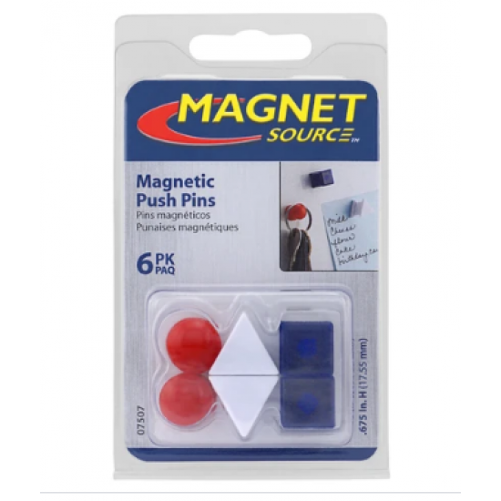 Punaises magnétiques /6 Formes Géométriques